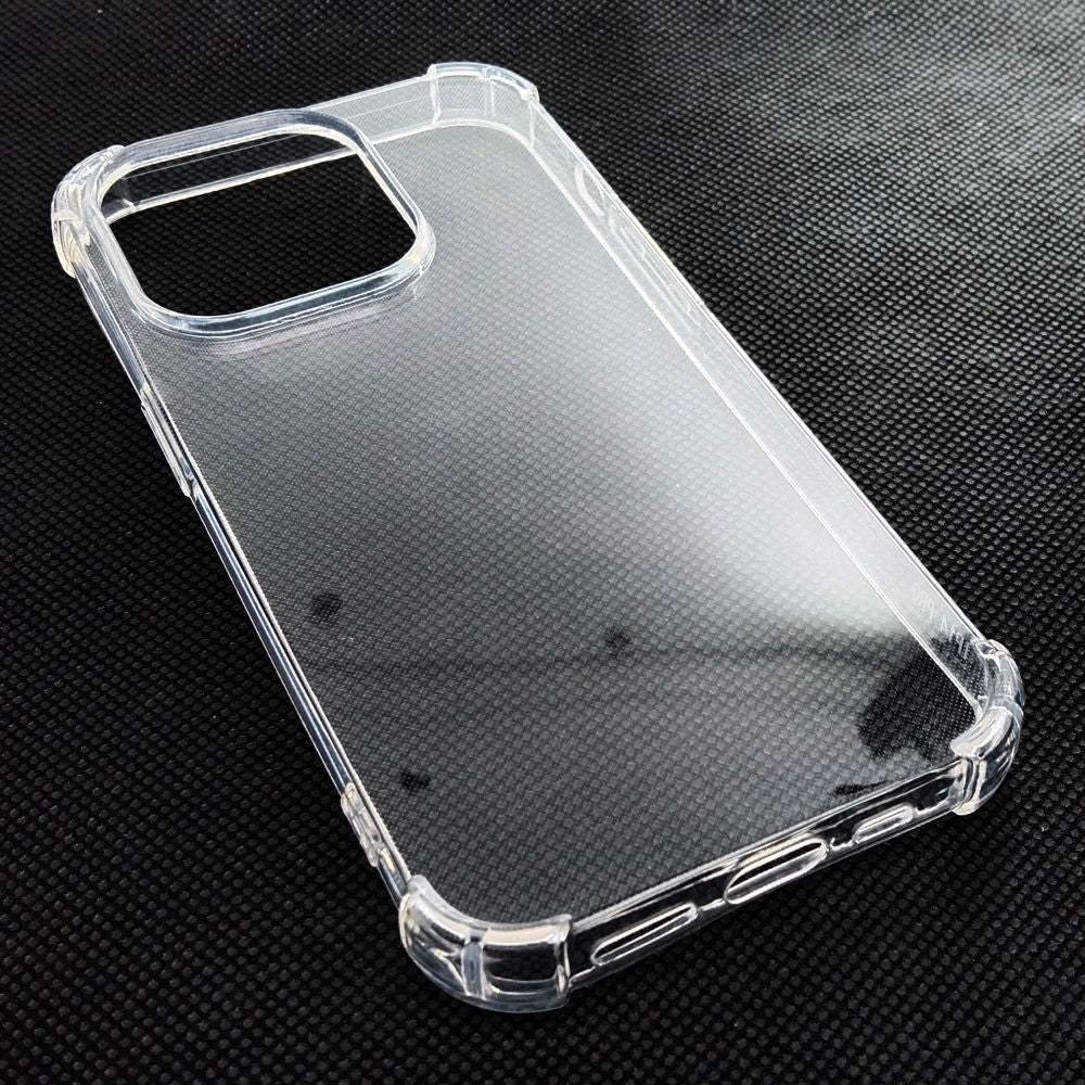 AntiShock Clear Back Cover Soft Silicone TPU Bumper case for apple iPhone 15 Pro Max