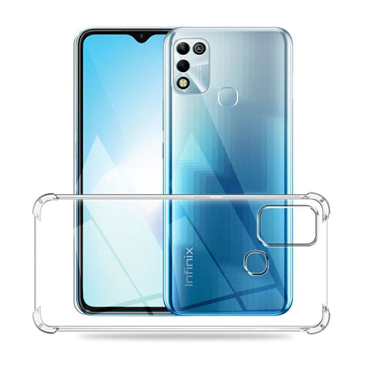 infinix Hot 10 Play Clear Anti-Shock Case Corner Drop Protection