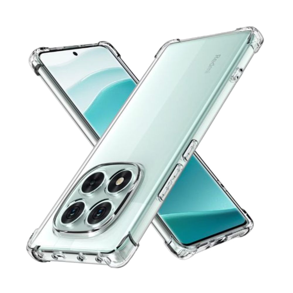 Redmi Note 14 Pro 5G Clear Anti-Shock Case Reinforced Corner Cover