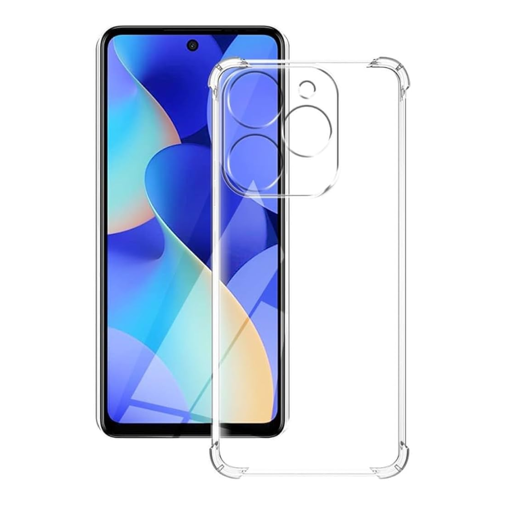 Tecno Spark 20C Clear Anti-Shock Case Reinforced Bumper Cover