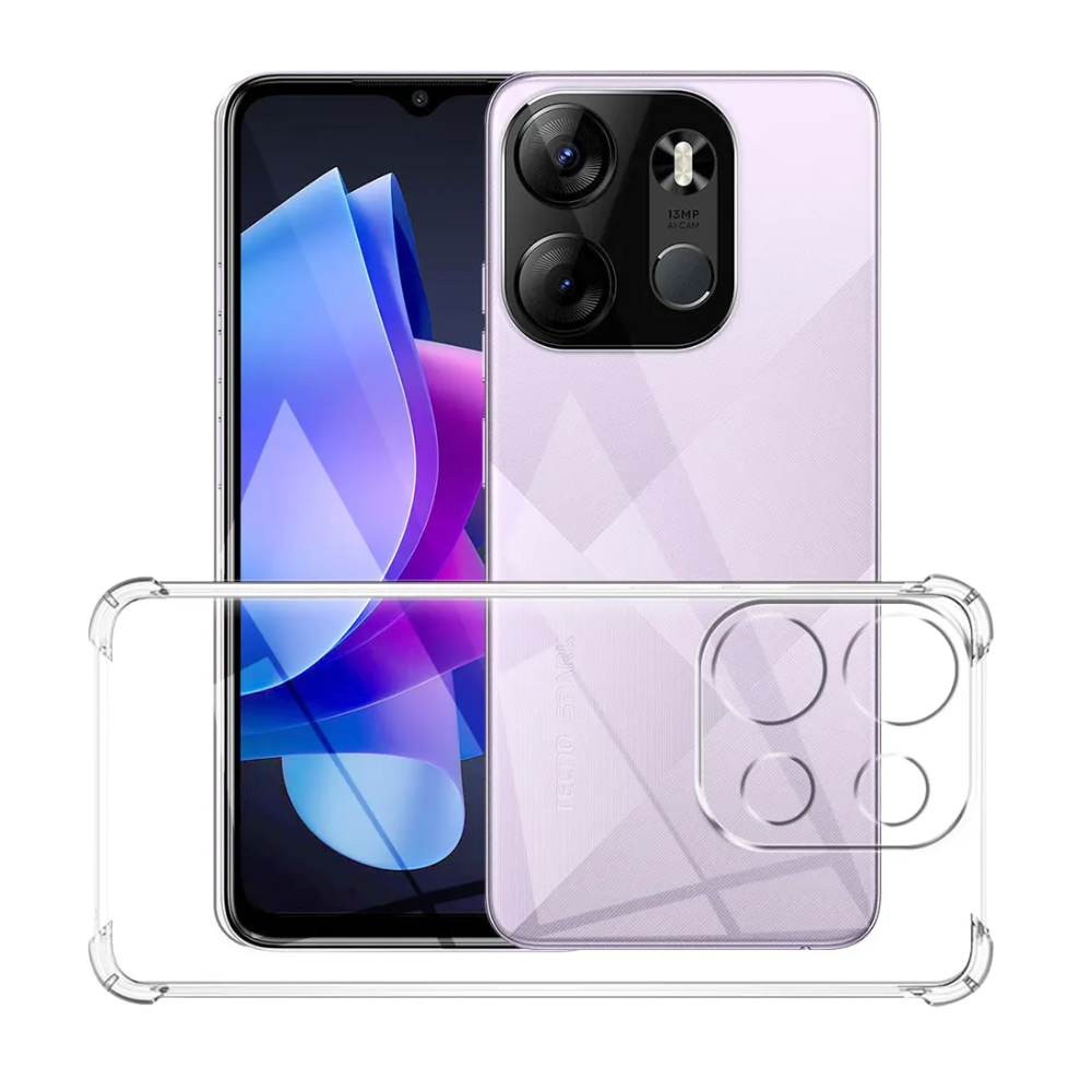 Tecno Spark Go 2023 Clear Anti-Shock Case Reinforced Drop Protection