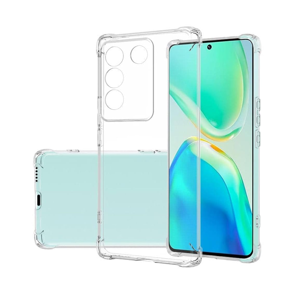 Vivo V29 Clear Anti-Shock Case Reinforced Corner Bumper