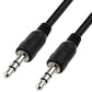 Short Aux Cable 2 Sides Black