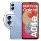 Combo Pack of Tempered Glass Screen Protector, Carbon Fiber Back Sticker, Camera lens Clear Glass Bundel for Samsung A04e