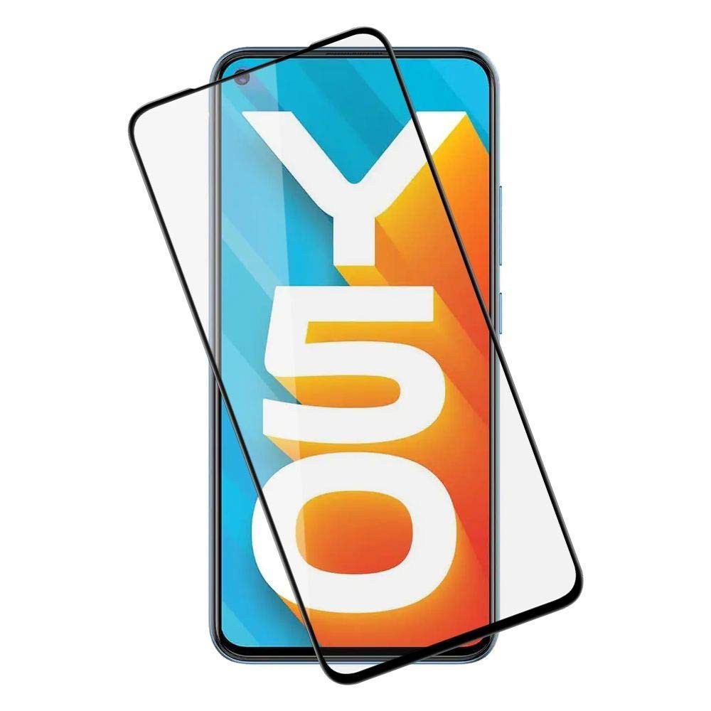 Combo Pack of Tempered Glass Screen Protector, Carbon Fiber Back Sticker, Camera lens Clear Glass Bundel for Vivo Y50