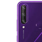 Combo Pack of Tempered Glass Screen Protector, Carbon Fiber Back Sticker, Camera lens Clear Glass Bundel for Huawei Y6p