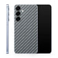 Samsung S25 Carbon Back Clear Skin Sticker