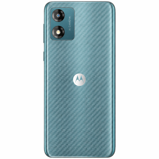 Motorola Moto E13 Carbon Back Sticker Premium Scratch Protection Skin