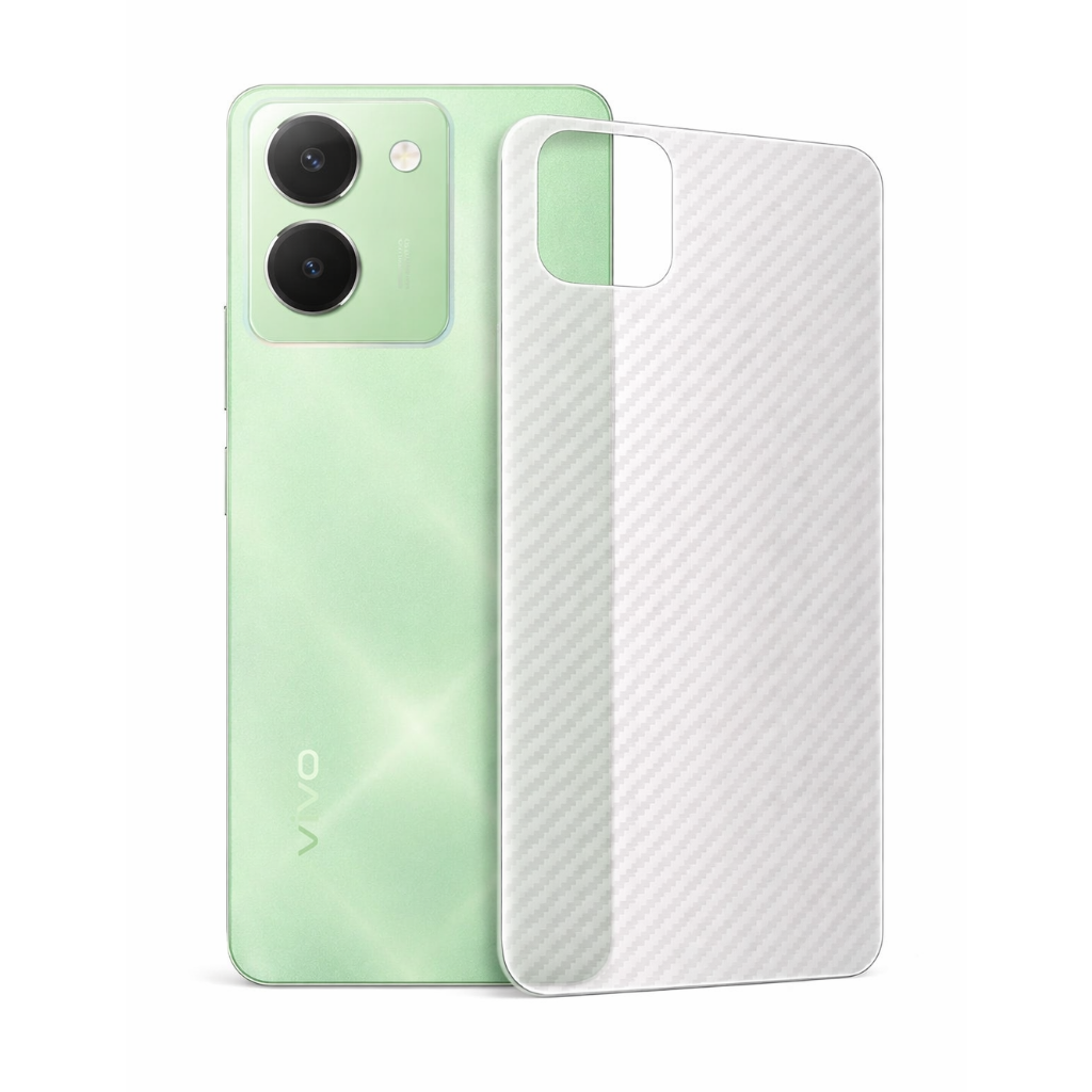 Vivo Y27s Carbon Back Sticker Matte Finish Back Guard Skin