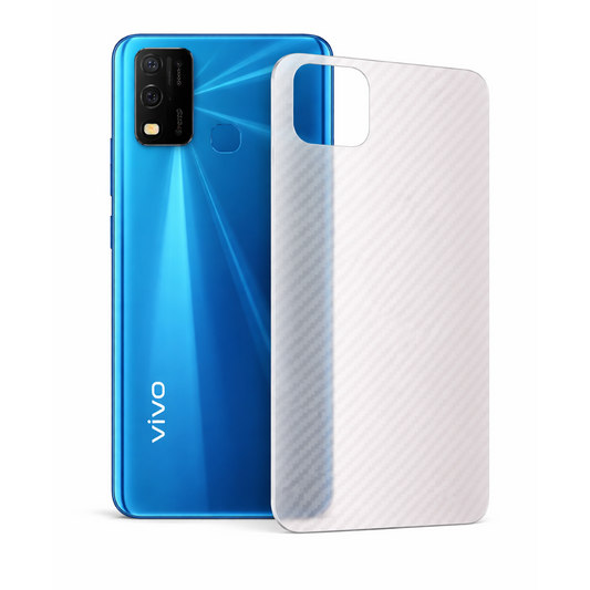 Vivo Y30 Carbon Back Sticker Premium Scratch Protection Wrap