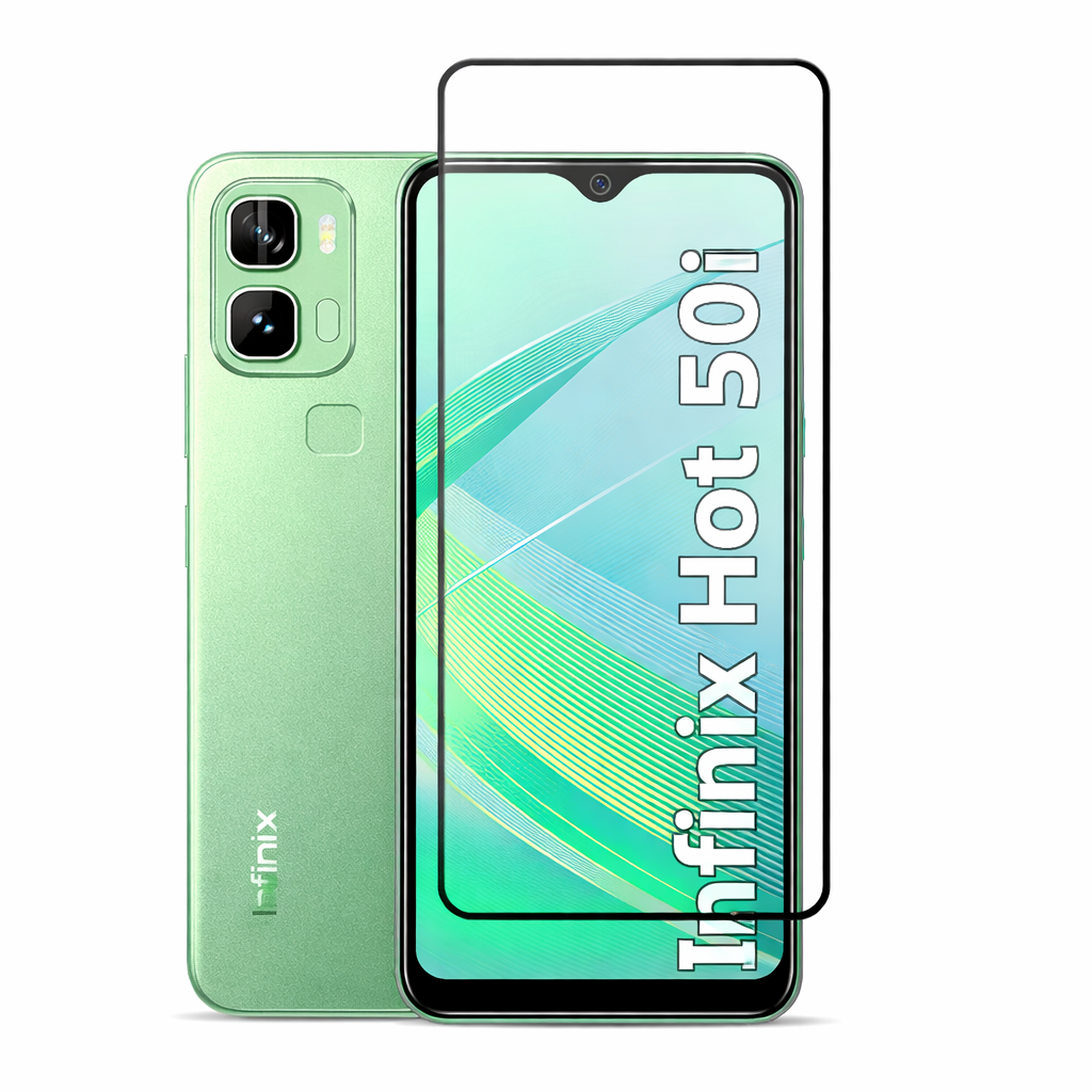 infinix Hot 50i Tempered Glass Screen Protector 9H HD Clear