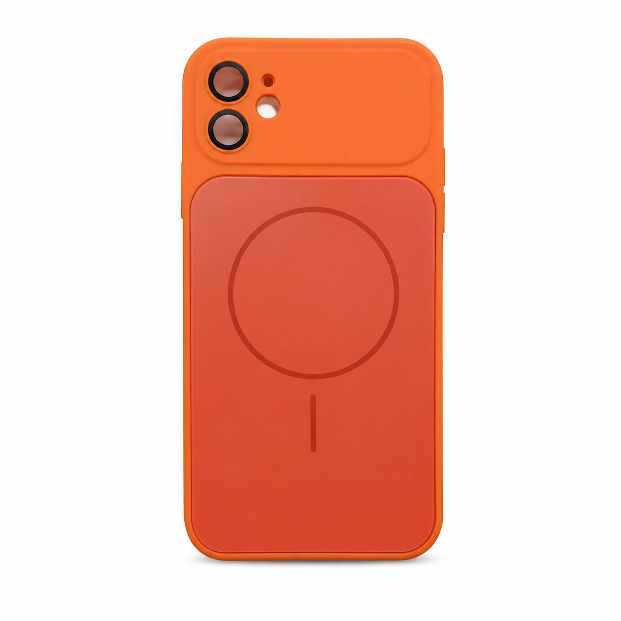 iPhone 11 Orange Back Case - Slim Fit Protective Silicone Phone Cover