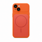 iPhone 14 Orange Back Case - Slim Fit Protective Silicone Phone Cover