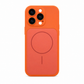 iPhone 14 Pro Max Case Orange - Slim Fit Protective Silicone Shockproof Back Cover
