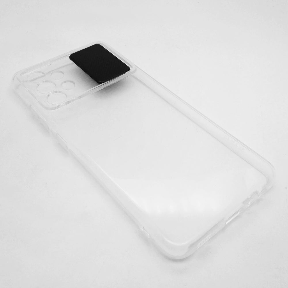 Samsung A32 Camera Slide Protection Clear Back Cover Soft Silicone TPU Bumper case
