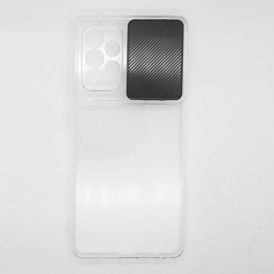 Samsung A52 Camera Slide Protection Clear Back Cover Soft Silicone TPU Bumper case