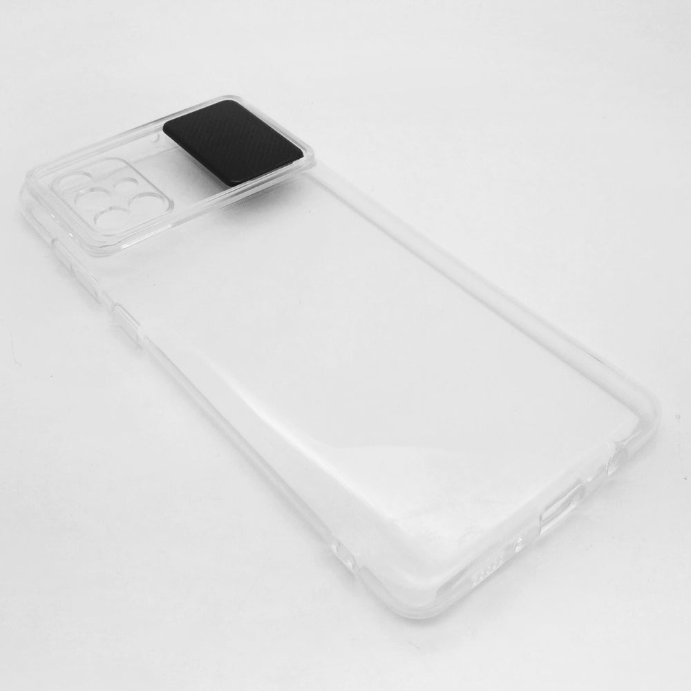 Samsung A71 Camera Slide Protection Clear Back Cover Soft Silicone TPU Bumper case