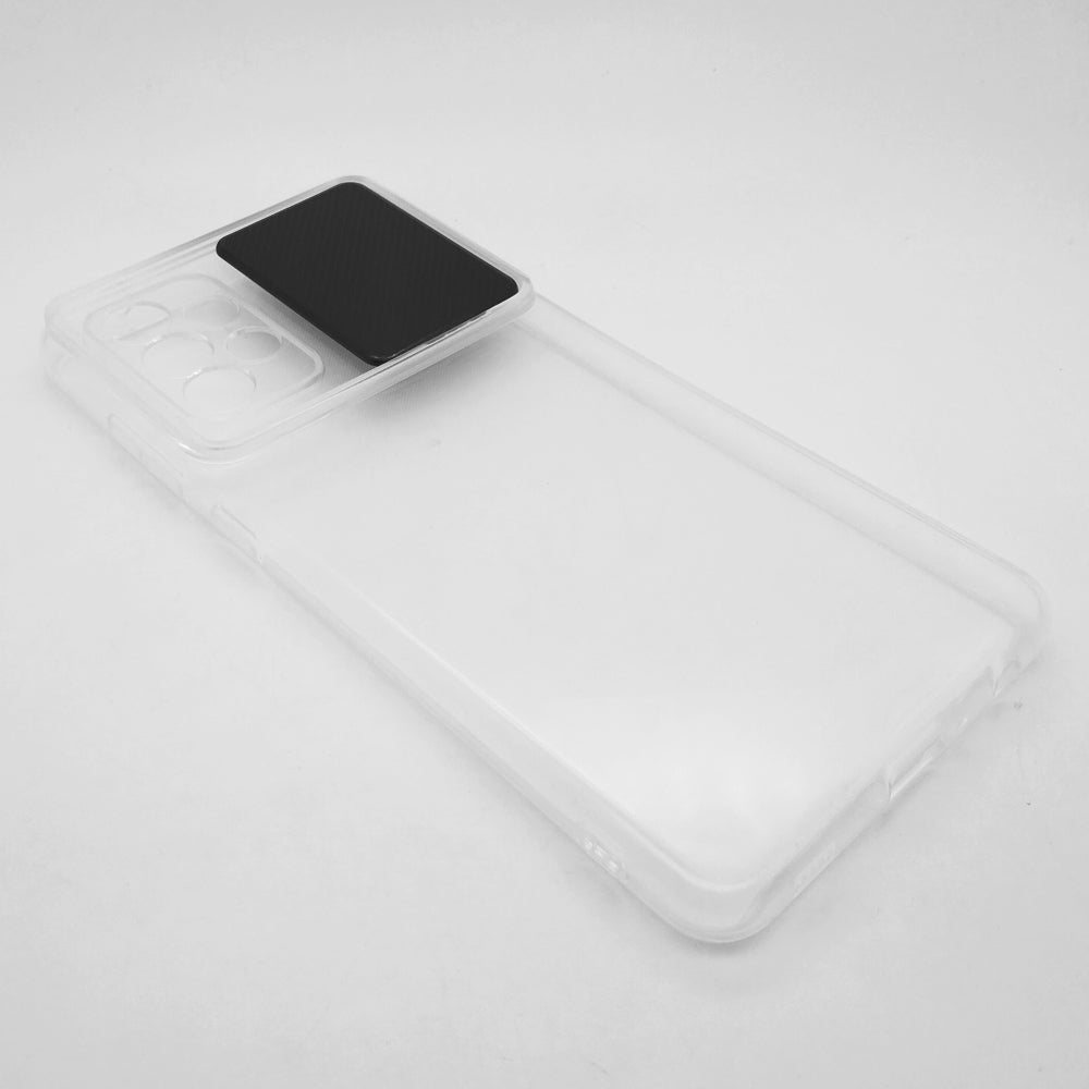 Samsung A72 Camera Slide Protection Clear Back Cover Soft Silicone TPU Bumper case
