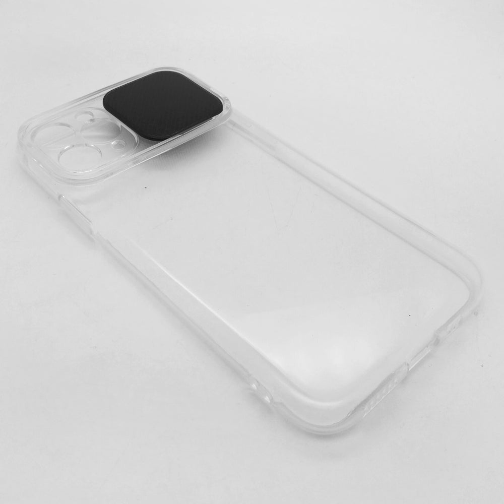 iPhone 11 Pro Camera Slide Protection Clear Back Cover Soft Silicone TPU Bumper case