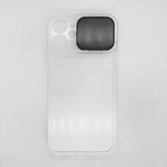 iPhone 12 Mini Camera Slide Protection Clear Back Cover Soft Silicone TPU Bumper case
