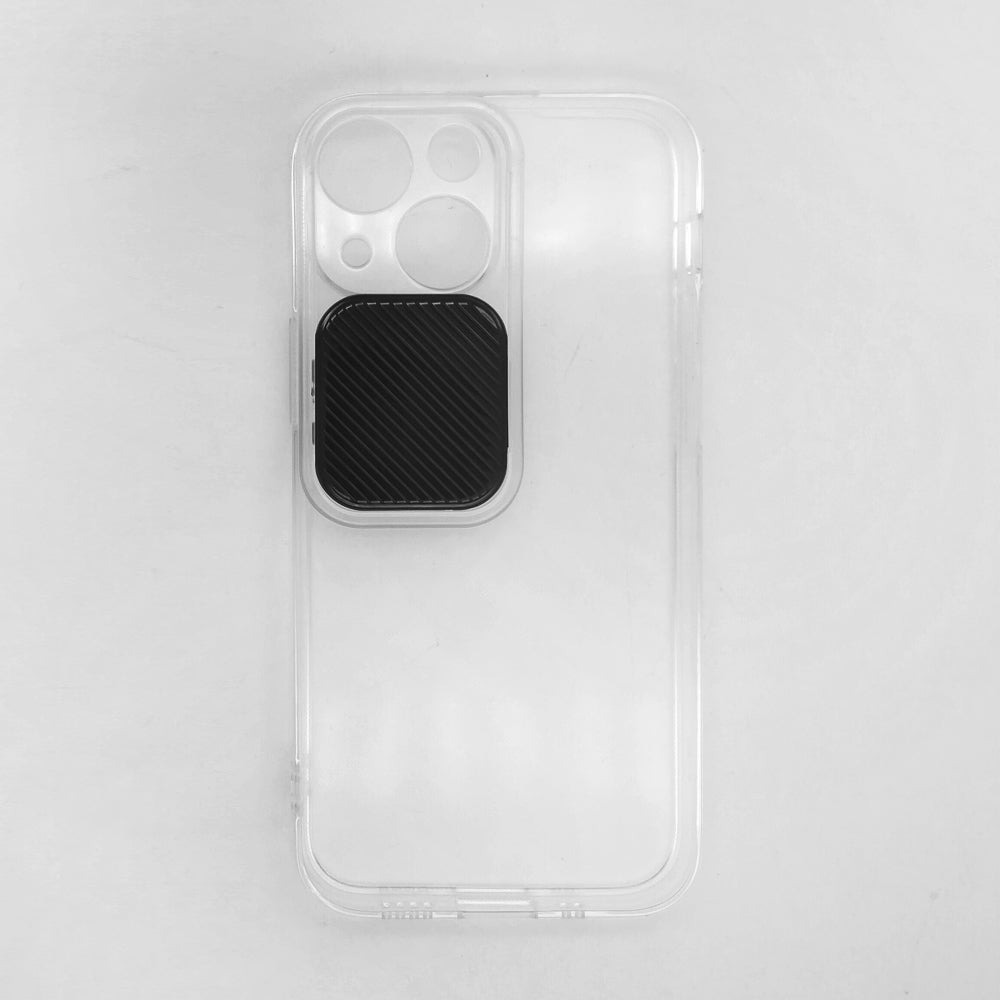 iPhone 13 Mini Camera Slide Protection Clear Back Cover Soft Silicone TPU Bumper case