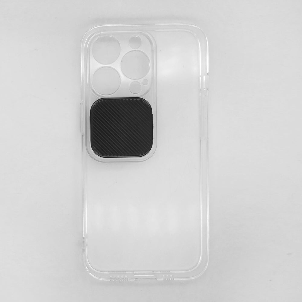 iPhone 13 Pro Camera Slide Protection Clear Back Cover Soft Silicone TPU Bumper case