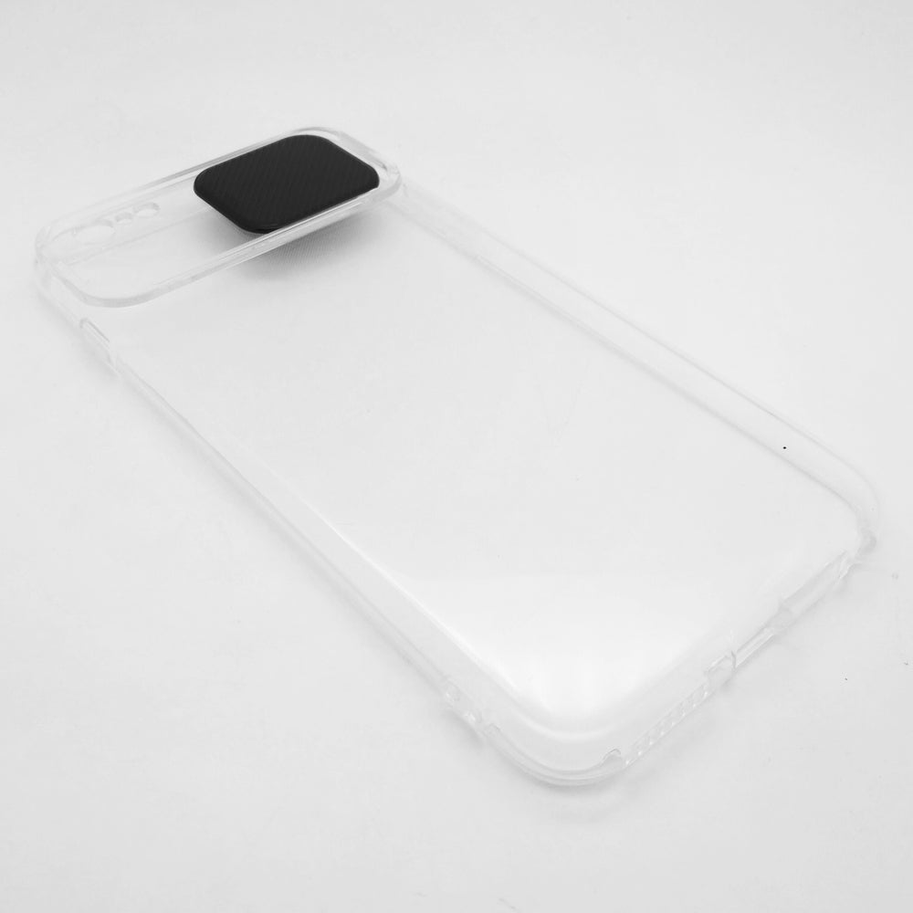iPhone 6 Plus / 6s Plus Camera Slide Protection Clear Back Cover Soft Silicone TPU Bumper case