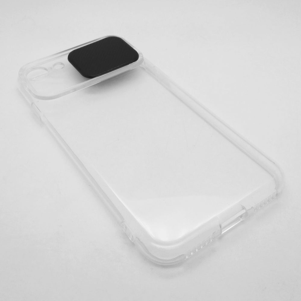 iPhone 7 / 8 Camera Slide Protection Clear Back Cover Soft Silicone TPU Bumper case