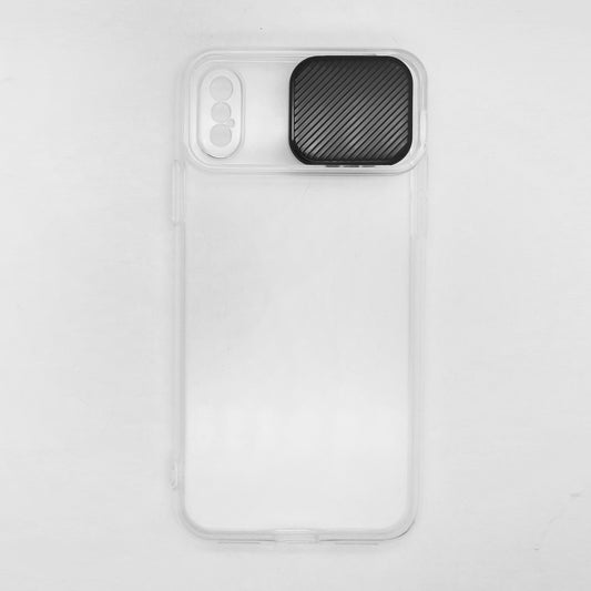 iPhone X / XS Camera Slide Protection Clear Back Cover Soft Silicone TPU Bumper case