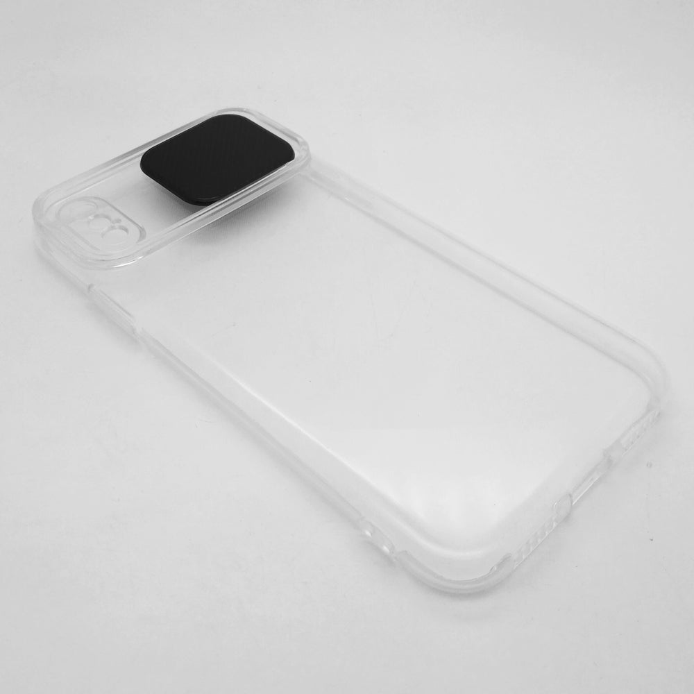 iPhone X / XS Camera Slide Protection Clear Back Cover Soft Silicone TPU Bumper case