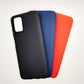 Samsung A03s bundle pack of 3 Silicone case slim black red blue back covers