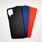 Samsung A22 bundle pack of 3 Silicone case slim black red blue back covers