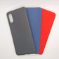 Samsung M02 bundle pack of 3 Silicone case slim black red blue back covers