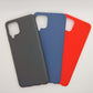 Samsung M32 bundle pack of 3 Silicone case slim black red blue back covers
