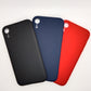 iPhone XR bundle pack of 3 Silicone case slim black red blue back covers