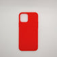 iPhone 12 bundle pack of 3 Silicone case slim black red blue back covers
