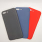 iPhone 7 Plus bundle pack of 3 Silicone case slim black red blue back covers