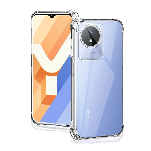 AntiShock Clear Back Cover Soft Silicone TPU Bumper case for Vivo Y02