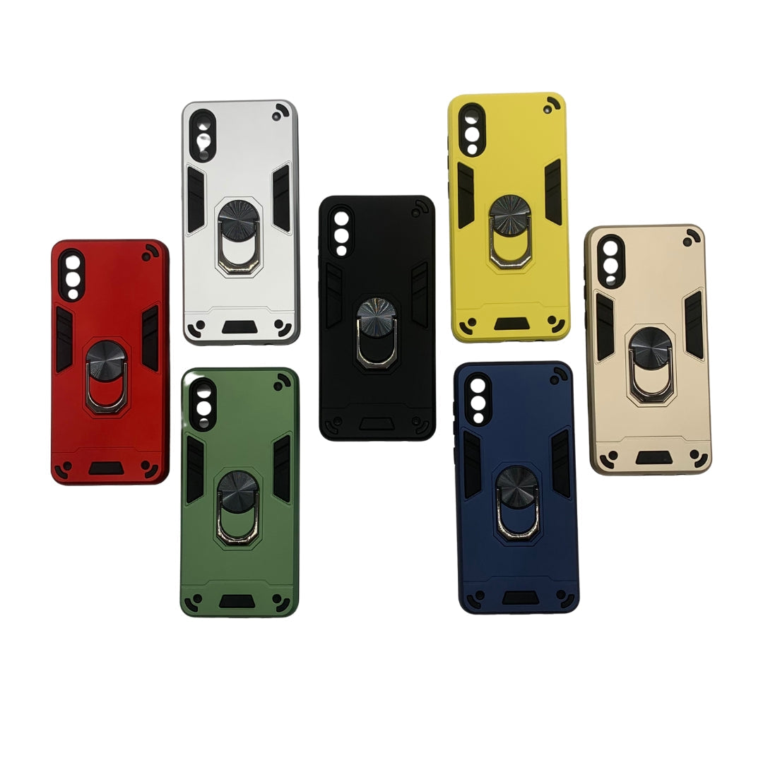 Samsung A02 / M02 Hard PC Case with ring holder Shockproof Slim back Cover