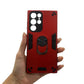 Samsung S22 Ultra Hard PC Case with ring holder Shockproof Slim back Cover