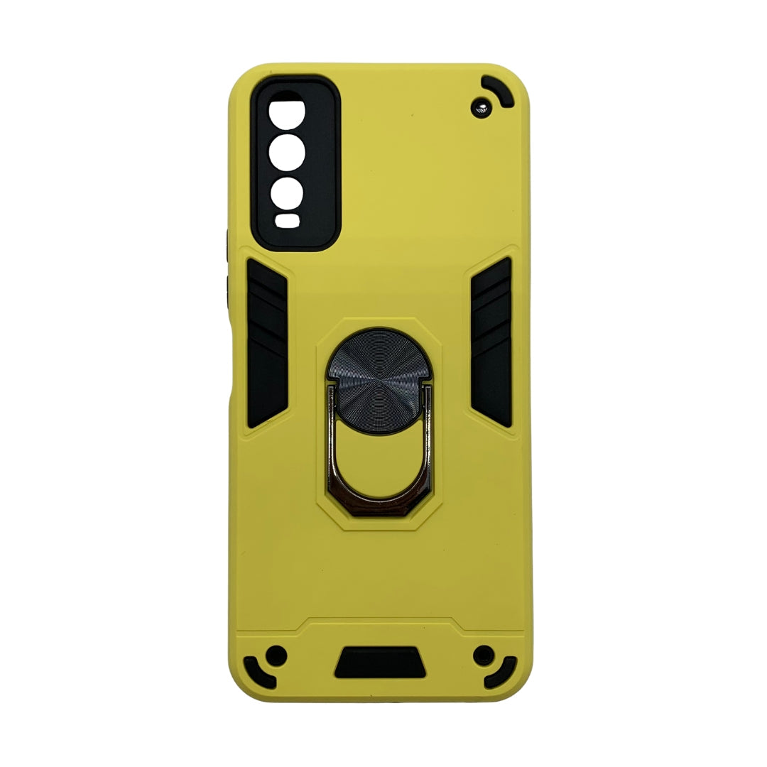 Vivo Y12s Hard PC Case with Ring holder Shockproof armour back Cover