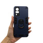Vivo Y53s Hard PC Case with ring holder Shockproof Slim back Cover