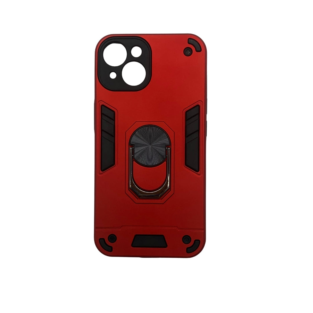 iPhone 14 Hard PC Case with ring holder Shockproof Slim back Cover