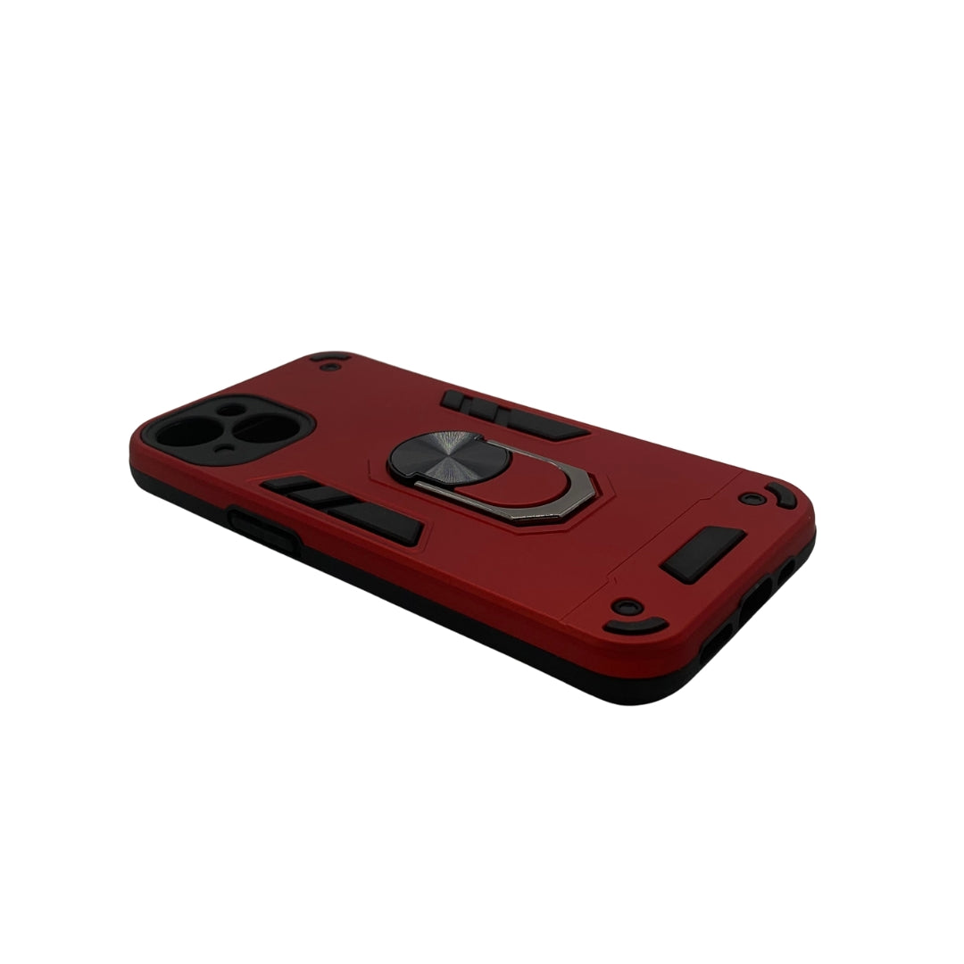 iPhone 14 Hard PC Case with ring holder Shockproof Slim back Cover