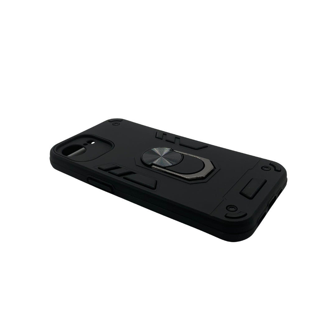 iPhone 16e Hard PC Case with ring holder Shockproof Slim back Cover