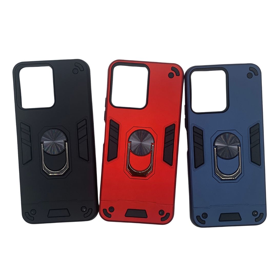 Redmi 12 Hard PC Case with ring holder Shockproof Slim back Cover