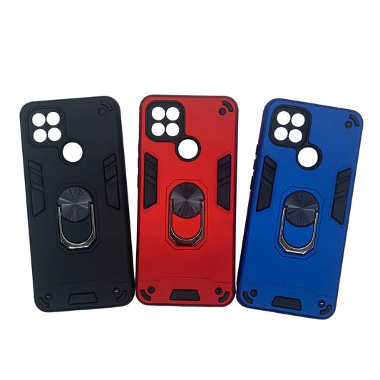 OPPO A15 Hard PC Case with ring holder Shockproof Slim back Cover