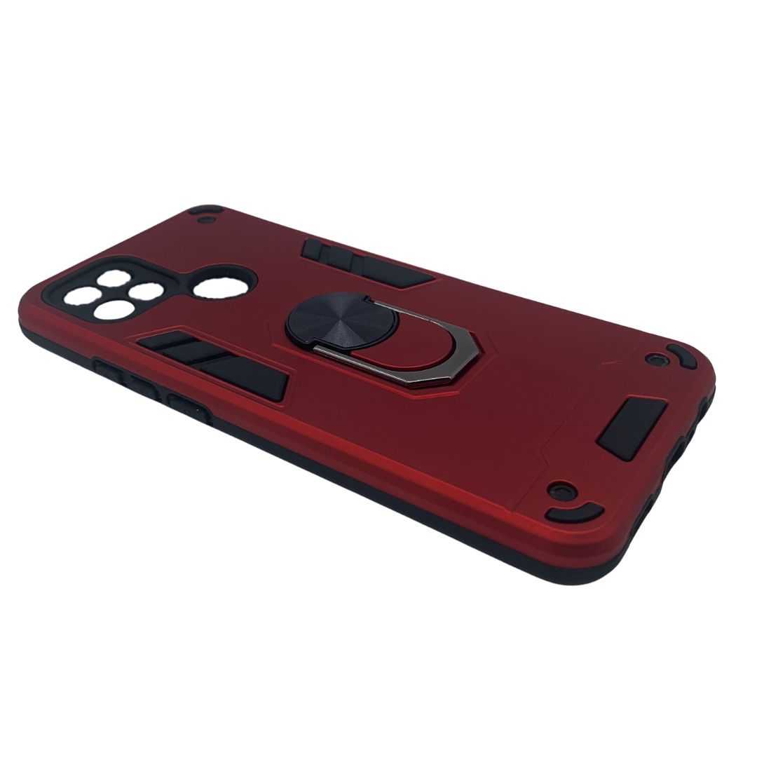 OPPO A15 Hard PC Case with ring holder Shockproof Slim back Cover