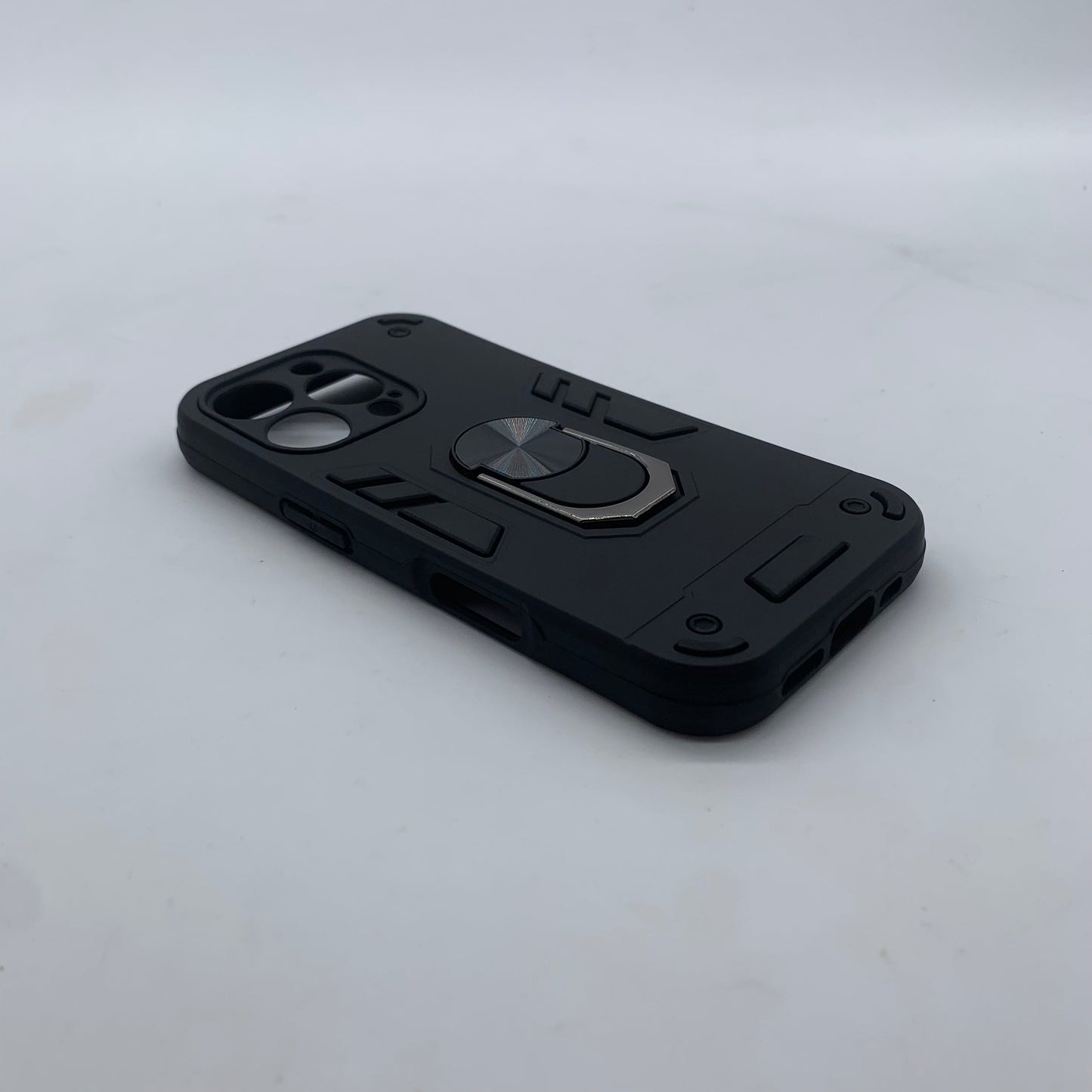 iPhone 16 Pro Hard PC Case with ring holder Shockproof Slim back Cover