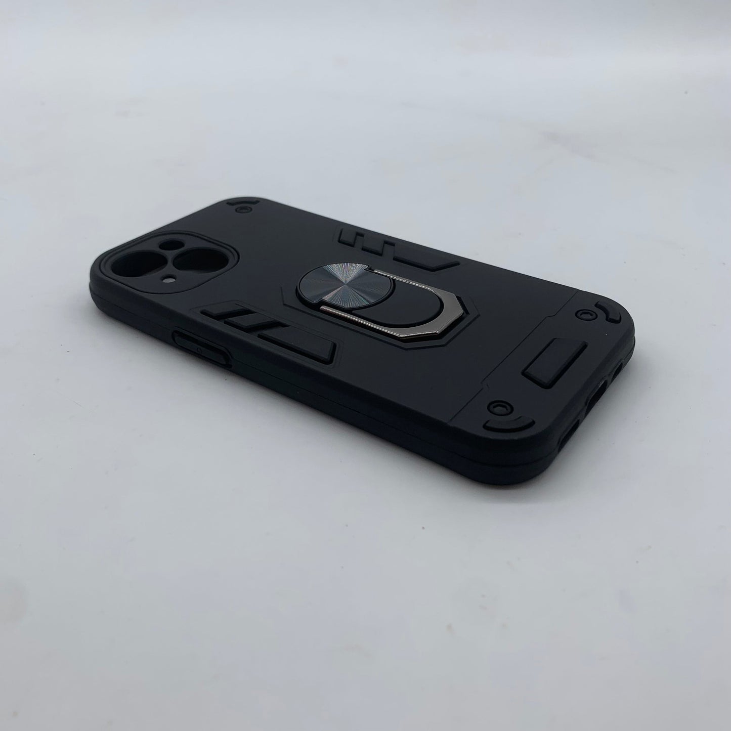 iPhone 15 Hard PC Case with ring holder Shockproof Slim back Cover